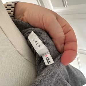 Lush Gray Mini Skirt